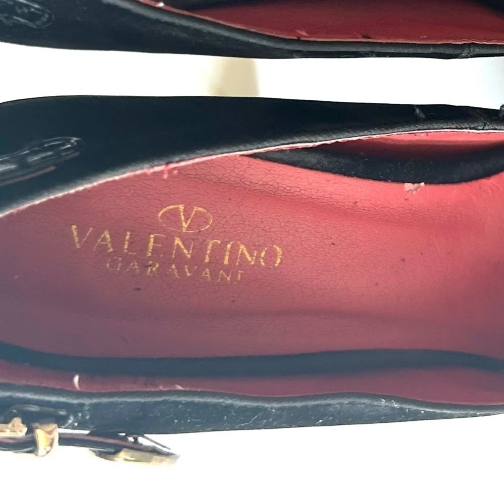 Valentino Garavani Suede pumps platform Heel shoes black size 40 us 10